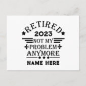 Personalisierte Pensionierung nicht mehr mein Prob Postkarte (Vorderseite)