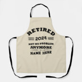 Personalisierte Pensionierung nicht mehr mein Prob Schürze (Vorderseite)