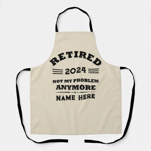 Personalisierte Pensionierung nicht mehr mein Prob Schürze (Vorderseite)
