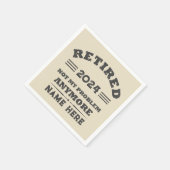 Personalisierte Pensionierung nicht mehr mein Prob Serviette (Ecke)