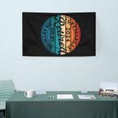Personalisierte Pensionierung offiziell Vintag Banner (Messeveranstaltung)