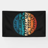 Personalisierte Pensionierung offiziell Vintag Banner (Horizontal)