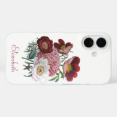 Personalisierte Peonies Case-Mate iPhone Hülle (Rückseite (Horizontal))