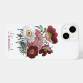 Personalisierte Peonies Case-Mate iPhone Hülle (Rückseite (Horizontal))