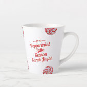 Personalisierte Peppermint Saison Urlaub Latte Tas Milchtasse (Rechts)