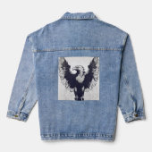 Personalisierte Perfektion: Damenbinden-Jack Jeansjacke (Rückseite)