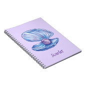 Personalisierte Perle des Ozeans (Lila) Notizblock (Rechte Seite)