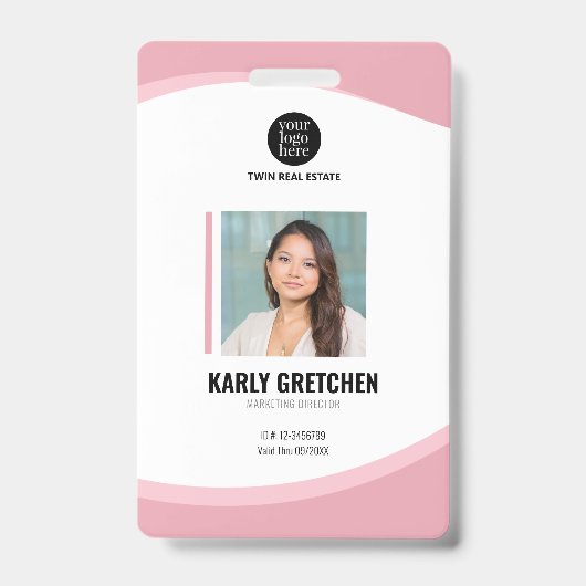 Personalisierte Personalausweis für moderne Untern Ausweis (Vorderseite)