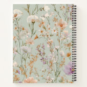 Personalisierte Personalisierte Wildblume Gartende Notizblock (Rückseite)