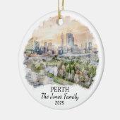 Personalisierte Perth-Ornament Keramik Ornament (Links)