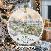 Personalisierte Perth-Ornament Keramik Ornament