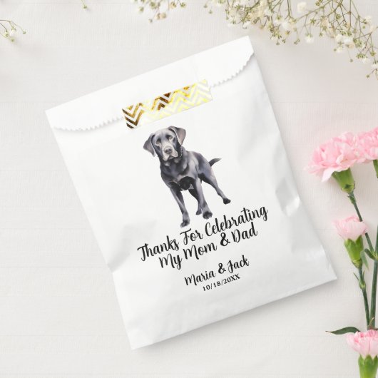 Personalisierte Pet-Hochzeit im Black Lab Geschenktütchen (Versiegelt)
