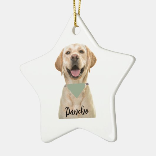PERSONALISIERTE PET-ORNATION KERAMIK ORNAMENT (Links)