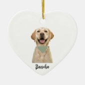 PERSONALISIERTE PET-ORNATION KERAMIK ORNAMENT (Vorne)