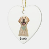 PERSONALISIERTE PET-ORNATION KERAMIK ORNAMENT (Links)