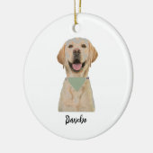 PERSONALISIERTE PET-ORNATION KERAMIK ORNAMENT (Links)