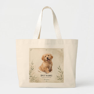 Personalisierte Pet-Porträt-Tasche Jumbo Stoffbeutel