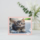 Personalisierte Pet-Postkarte mit benutzerdefinier Postkarte (Stehend Vorderseite)
