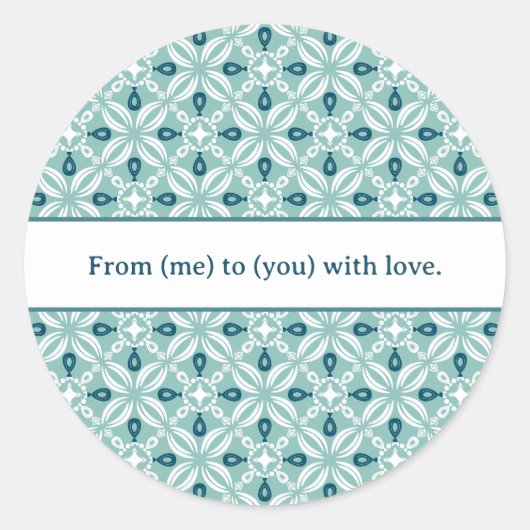 Personalisierte Petaline-Aufkleber/Etiketten Runder Aufkleber (Vorderseite)