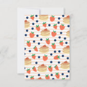 Personalisierte Pfannkuchen und Berries Notecards Dankeskarte (Rückseite)