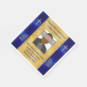 Personalisierte Pfarrkirche oder Pfarrer Geburtshi Serviette (Ecke)