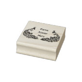 Personalisierte Pfauenfarm Gummistempel (Stempel)