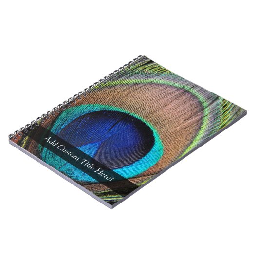 Personalisierte Pfauenfresser Notizblock (Linke Seite)