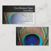 Personalisierte Pfauenfresser Visitenkarte (Vorne/Hinten)