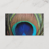 Personalisierte Pfauenfresser Visitenkarte (Rückseite)