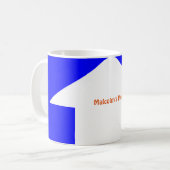 Personalisierte Pfeil-Kaffee-Tasse Kaffeetasse (Vorderseite Links)