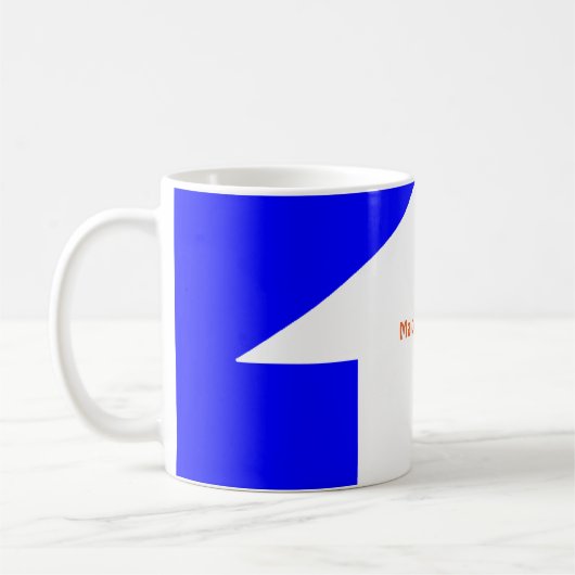 Personalisierte Pfeil-Kaffee-Tasse Kaffeetasse (Links)