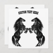 Personalisierte Pferdekarte mit benutzerdefinierte (Vorne/Hinten)