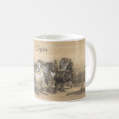 Personalisierte Pferdemesse – Rosa Bonheur Kaffeetasse (VorderseiteRechts)