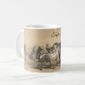 Personalisierte Pferdemesse – Rosa Bonheur Kaffeetasse (Vorderseite Links)