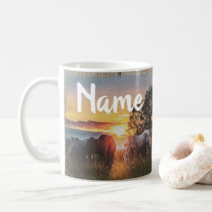 Personalisierte Pferdezucht Entwurf Kaffeemaschine Kaffeetasse