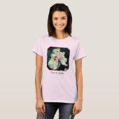 Personalisierte Pfirsich-Bart-Iris-Blume T-Shirt (Vorne ganz)