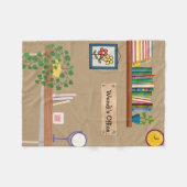 Personalisierte Pflanze Fleecedecke (Vorderseite (Horizontal))