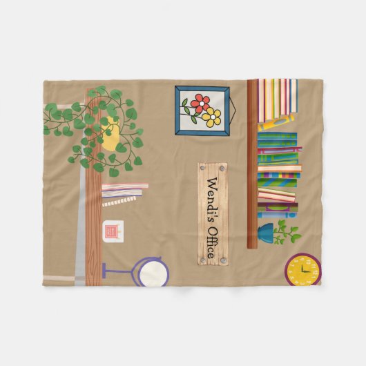 Personalisierte Pflanze Fleecedecke (Vorderseite (Horizontal))