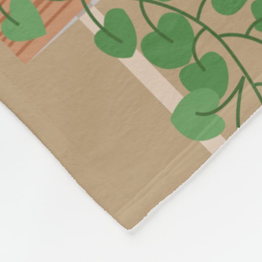 Personalisierte Pflanze Fleecedecke (Ecke)