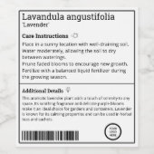 Personalisierte Pflanze Pflege benutzerdefinierbar Weinetikett (Einzelnes Label)