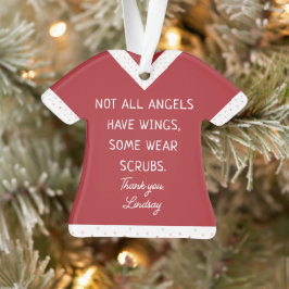 Personalisierte Pflege Scrub Top Weihnachtsschmuck Ornament