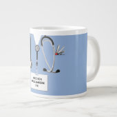 Personalisierte Pflegekraft Jumbo-Tasse (Vorderseite Rechts)
