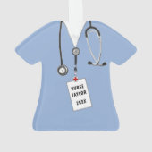 Personalisierte Pflegepflege Ornament (Rückseite)