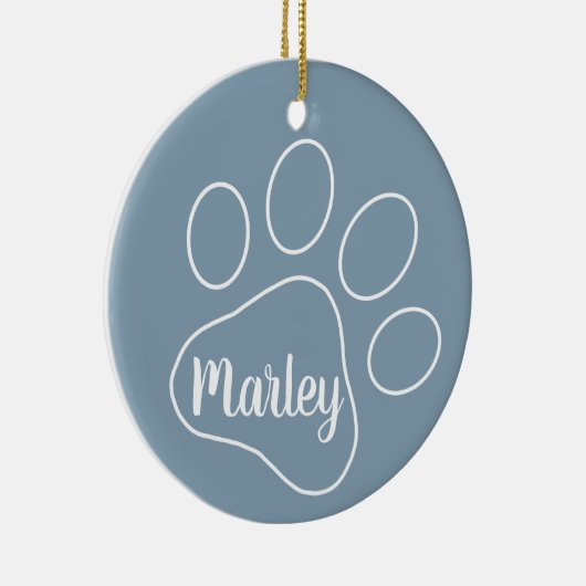 Personalisierte Pfosten Keramik Ornament (Rechts)