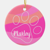 Personalisierte Pfosten Keramik Ornament (Vorne)