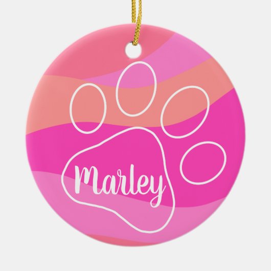 Personalisierte Pfosten Keramik Ornament (Vorne)