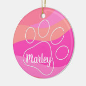 Personalisierte Pfosten Keramik Ornament (Links)