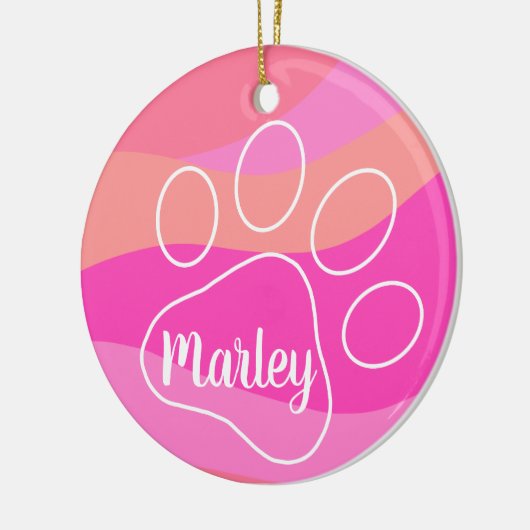 Personalisierte Pfosten Keramik Ornament (Links)