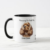 Personalisierte Pfoten des Cocker Spaniels Braun Tasse (Links)