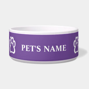 Personalisierte Pfotenabdruck-Hunde-Schale Napf